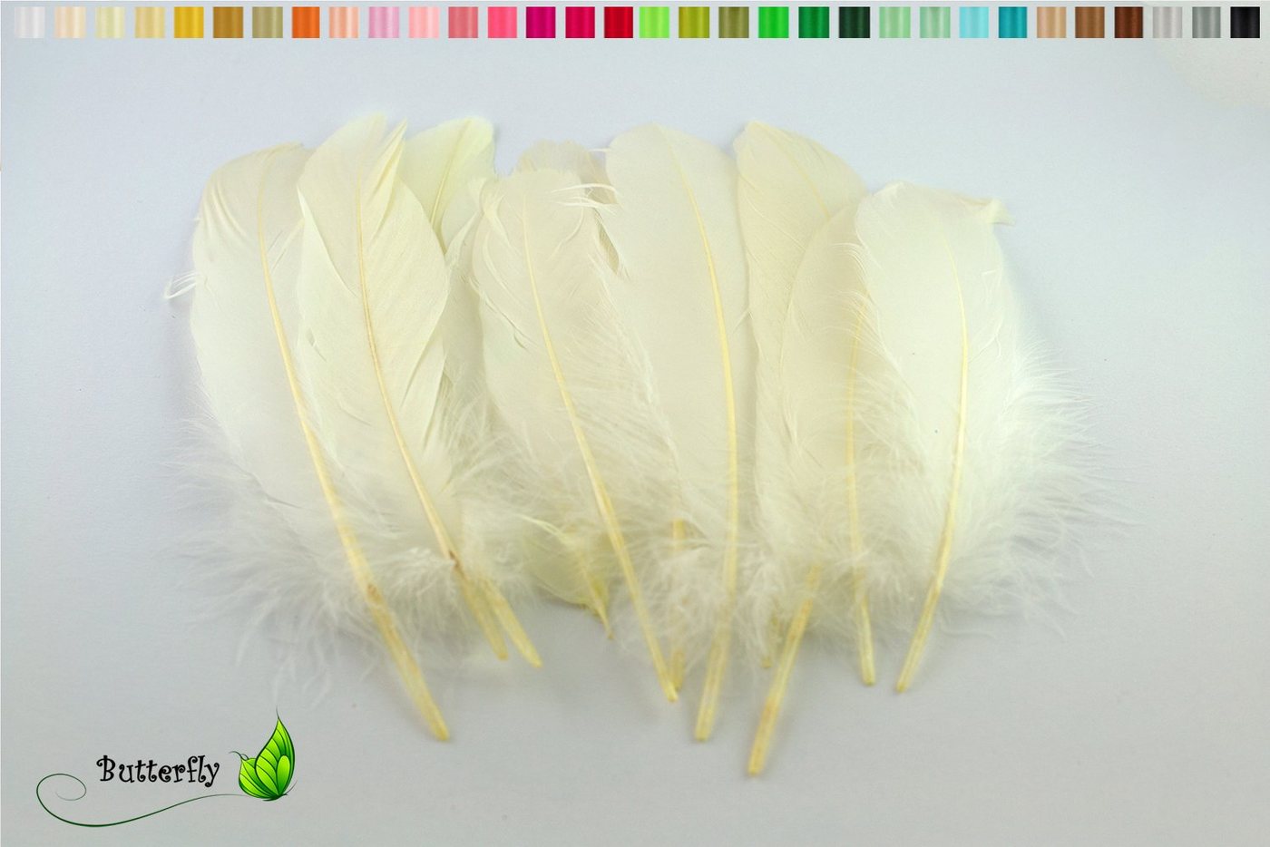 Creativery Bastelfedern, 10 Gänsefedern 15-20cm Creativery Bastelfedern, 10 Gänsefedern 15-20cm von Creativery