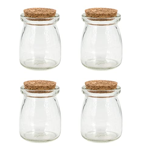 Creativery Glasflaschen mit Korken 7cm x 4 Stück Dekoflaschen 90ml Gewürzgläser Set Vorratsgläser Mini klar Creativery Glasflaschen mit Korken 7cm x 4 Stück Dekoflaschen 90ml Gewürzgläser Set Vorratsgläser Mini klar von Creativery