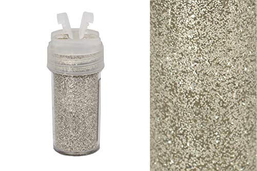 Creativery Glitzerpulver 0,26mm Dose 2,5x5,5cm mit Streudeckel Glitzerstaub Glitter Basteln Nailart Farbauswahl: Champagner 815 von Creativery