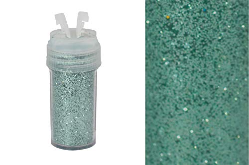 Creativery Glitzerpulver 0,26mm Dose 2,5x5,5cm mit Streudeckel Glitzerstaub Glitter Basteln Nailart Farbauswahl: mintgrün/Mint 513 von Creativery