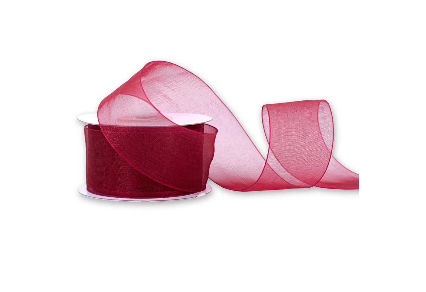 Creativery Organzaband, Organzaband 38mm x 25m Rolle Bordeaux Creativery Organzaband, Organzaband 38mm x 25m Rolle Bordeaux von Creativery