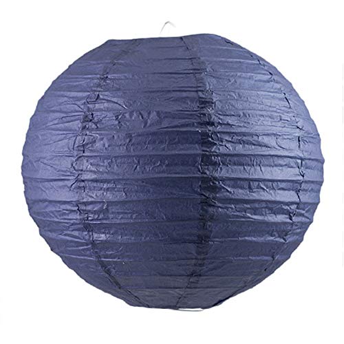 Creativery Papier Lampion 20cm Laterne Hochzeit Party Wohnungsdeko Hängedeko Raumdeko Geburtstag Party Feier dunkelblau Navy 370 von Creativery