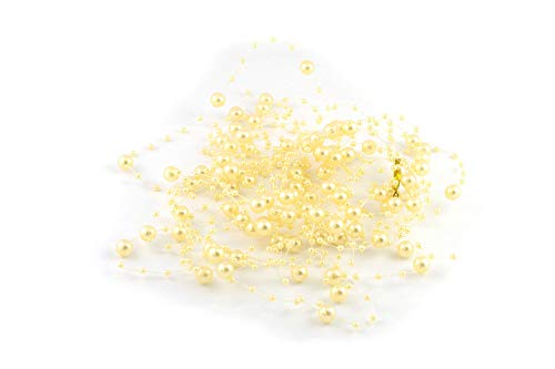 Perlengirlande 5St. x 1,3m Perlenband Perlenkette Tischdeko Perlenschnur Farbauswahl: Creme/hellcreme 820 Perlengirlande 5St. x 1,3m Perlenband Perlenkette Tischdeko Perlenschnur Farbauswahl: Creme/hellcreme 820 von Creativery