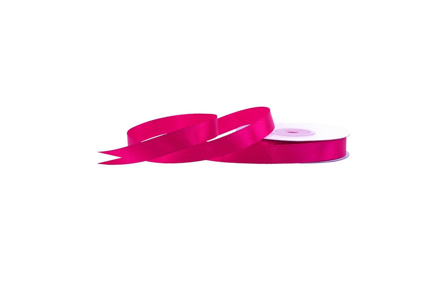 Creativery Satinband, Satinband 12mm x 25m Rolle Fuchsia Pink von Creativery