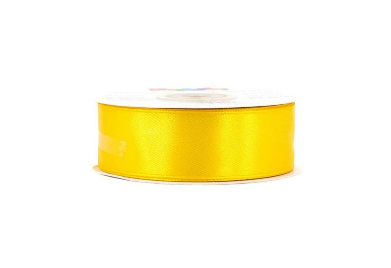Creativery Satinband, Satinband 25mm x 25m Rolle Gelb von Creativery
