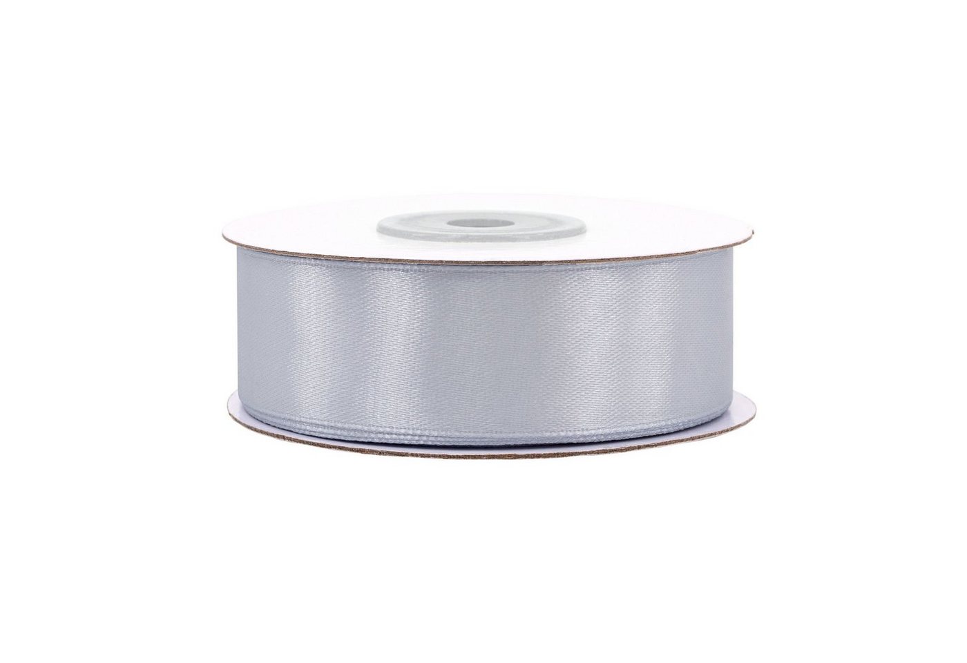 Creativery Satinband, Satinband 25mm x 25m Rolle Silber / Grau von Creativery