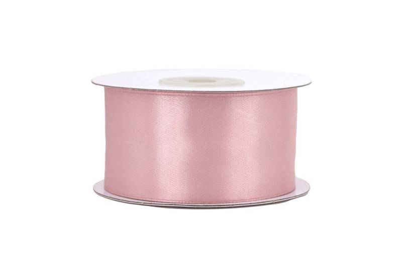 Creativery Satinband, Satinband 38mm x 25m Rolle Altrosa von Creativery