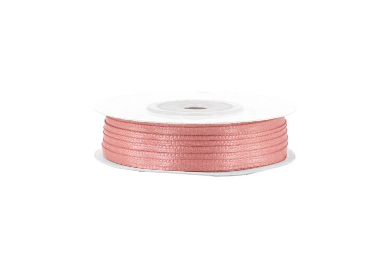 Creativery Satinband, Satinband 3mm x 50m Rolle Rosegold von Creativery