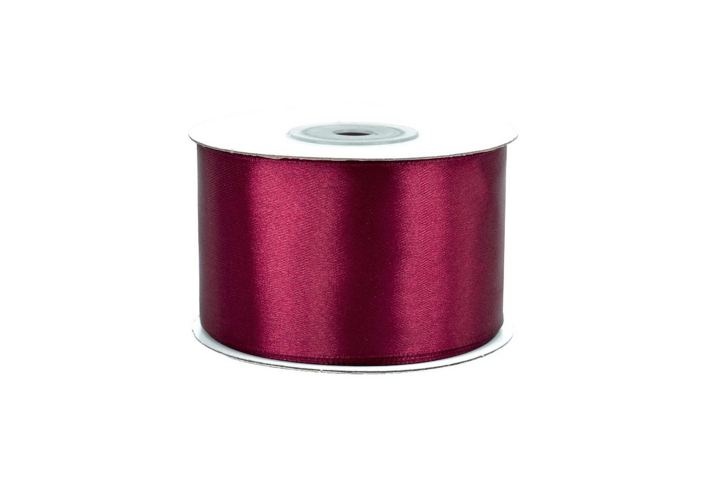 Creativery Satinband, Satinband 50mm x 25m Rolle Bordeaux von Creativery