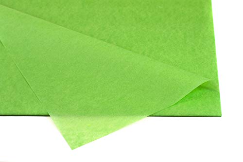 Creativery Seidenpapier - Tissue Papier 50 x 75cm 10 Bögen Gestalten Dekorieren Vepacken bunt Farbe grün 580 von Creativery