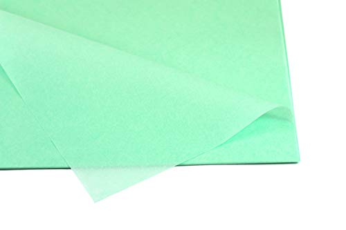 Creativery Seidenpapier - Tissue Papier 50 x 75cm 10 Bögen Gestalten Dekorieren Vepacken bunt Farbe mintgrün Mint 513 von Creativery