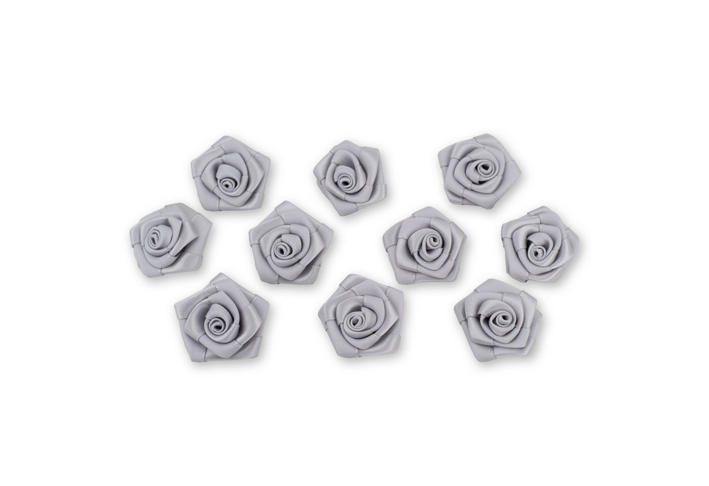 Creativery Streudeko, Satinrosen 3cm zum Basteln & Aufnähen 10 Stück Silber Creativery Streudeko, Satinrosen 3cm zum Basteln & Aufnähen 10 Stück Silber von Creativery