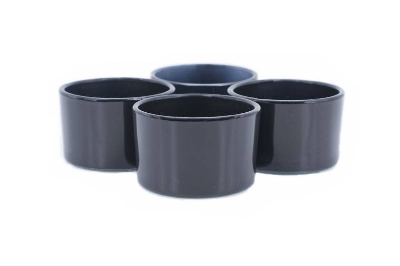 Creativery Teelichthalter, Teelichtgläser klein 51x33mm schwarz 4er Set von Creativery