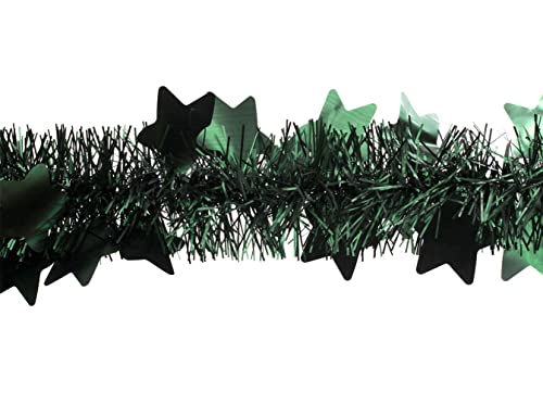 Creativery Weihnachtsgirlande Lametta 9cm x 2m mit großen Sternen Weihnachtsbaum dunkelgrün matt Creativery Weihnachtsgirlande Lametta 9cm x 2m mit großen Sternen Weihnachtsbaum dunkelgrün matt von Creativery