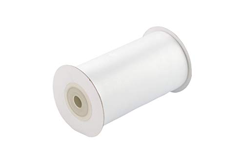 Satinband 100mm x 10m Rolle - FARBAUSWAHL in 3/6/12/25/38/50/75/100mm - farbecht & waschbar - Schleifenband für Hochzeit - Geschenkband zum Verpacken Dekorieren Basteln - Weiß 029 von Creativery