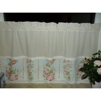 Landhausgardine Shabby Rosen Bistrogardine Provence Rose Spitze von CreativstudioFantasy