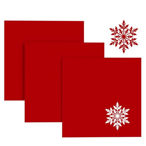 Creatorally Acrylglas Rot, 3 Stück 3mm Acrylplatte Bunt 30x30 cm, Farbig Kunststoffplatte für Laser Gravur, Undurchsichtig Plexiglasplatte, DIY Malerei Schilder Display von Creatorally