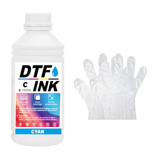 Creatorally DTF Tinte, DTF Transfertinte für Textildruck PET-Folien Thermotransfer für DTF-Drucker, Kompatibel mit i3200、DX5/DX7、5113、i4720、XP600 (Blau, 1000 ml) von Creatorally