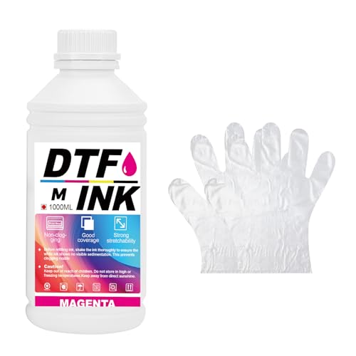 Creatorally DTF Tinte, DTF Transfertinte für Textildruck PET-Folien Thermotransfer für DTF-Drucker, Kompatibel mit i3200、DX5/DX7、5113、i4720、XP600 (Rot, 1000 ml) von Creatorally