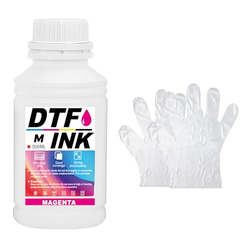Creatorally DTF Tinte, DTF Transfertinte für Textildruck PET-Folien Thermotransfer für DTF-Drucker, Kompatibel mit i3200、DX5/DX7、5113、i4720、XP600 (Rot, 500 ml) von Creatorally