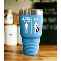 An Meinen Zukünftigen Schwager Smoothie Tumbler, Lustige Geschenke Für Superhelden Tasse, Geburtstagsgeschenk Bruder Von Schwester Geschwister von CreatorsCove