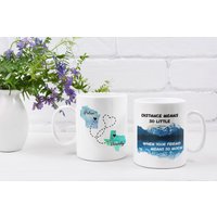 Geburtstagsgeschenke Für Kerl Beste Freundin Tasse, Fernfreund Freundschaftsbecher Haus Wärmende Geschenke, Geschenke Freund Fernbecher Zustand von CreatorsCove