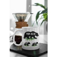 Papa Bär Mit Jungen Namenstasse, Baby Junge Personalisierte Tasse Geschenke Für Papa, Vatertagsgeschenk Von Tochter von CreatorsCove