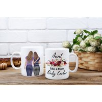 Tante Tasse Personalisiert Geschenk Von Nichte, Kaffeetasse Geschenke Für Tante, Geburtstag Lustige Tasse, Individuelles von CreatorsCove