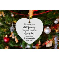 Verlust Der Oma Ornament Trauer Andenken, Sympathie Geschenk Großmutter, Personalisiertes Erinnerungs Ornament Sorry For Your Loss Bereavement von CreatorsCove