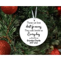 Verlust Des Opa Ornaments, Personalisiertes Opa-Gedenkornament, Tod Opas - Sympathieornamenten, Sorry For Your Loss Custom Ornament von CreatorsCove