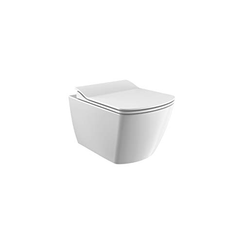 CREAVIT EG321 SPÜLRANDLOS Hänge Dusch Wc Taharet Bidet Taharat Intimdusche inkl. Slim Soft-Close Deckel von Creavit