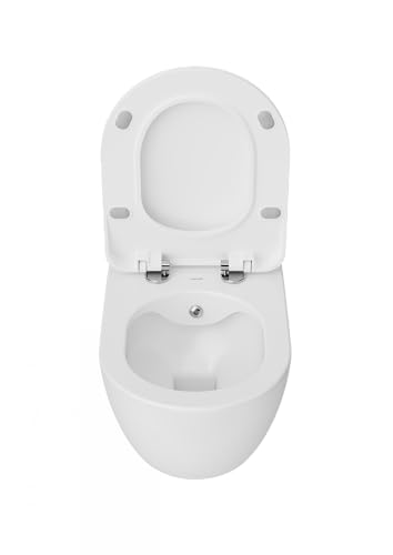 CREAVIT Spülrandlos Hänge Dusch Wc Taharet Bidet Taharat Intimdusche inkl. Duroplast Soft-Close Deckel FE322 von Creavit