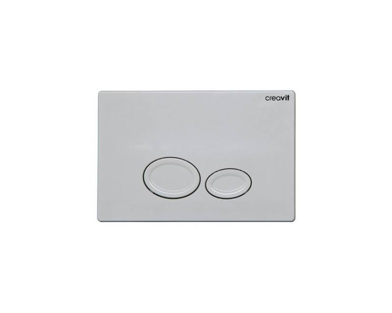 Creavit Betätigungsplatte GP2001.00,2_mengen_spulung, (1 tlg), Creavit Drop WC Betätigungsplatte 2-Mengen-Spülung Weiß von Creavit