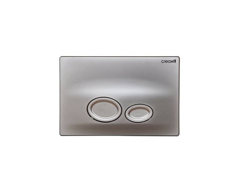 Creavit Betätigungsplatte GP2003.00,2_mengen_spulung, (1 tlg), Creavit Drop WC Betätigungsplatte 2-Mengen-Spülung Chrom Matt von Creavit