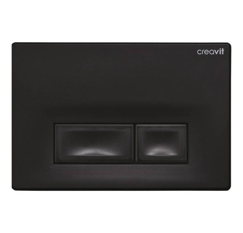 Creavit Betätigungsplatte GP3002.01, (1 tlg), Creavit Ore WC Betätigungsplatte 2-Mengen-Spülung Schwarz matt von Creavit