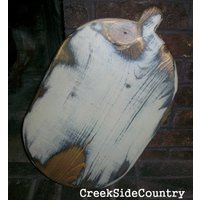 Primitive Große Holz Noppen Griff Brotbrett - Jede Farbe von CreekSideCountry