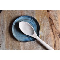 Blau/Grüne Küchen Löffel Ablage - Handgemacht von CreektreeClay