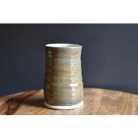 Erdige Rustikale Braun/Graue Bud Vase, Handgemachte Keramik von CreektreeClay