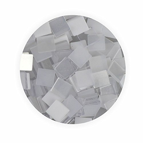 Mosaiksteine 10x10mm weiß 190 Stück 45 g von Creleo
