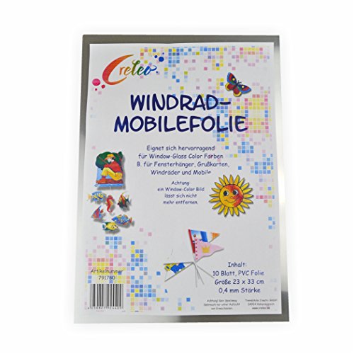 Mobilefolie transparent 0,4mm 23x33cm, 10 Blatt, farblos von Creleo
