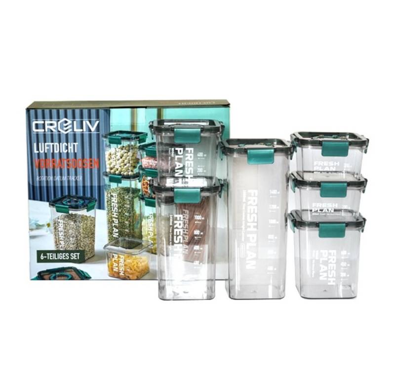 Creliv Aufbewahrungsdose Vorratsdosen mit Geschenkpackung, Luftdicht & Stapelbar, BPA Frei, (6 St), Kühlschrank geeignet von Creliv