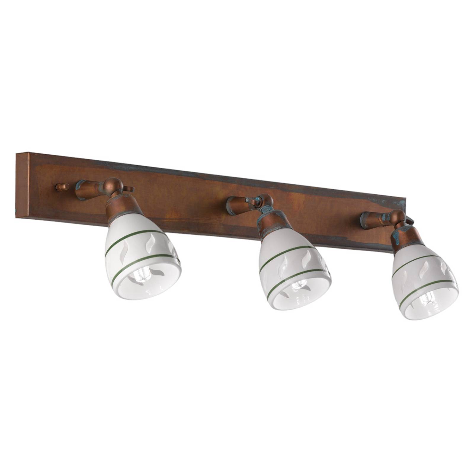 Wandspot Bassano, 3-flammig, antik brüniert Wandspot Bassano, 3-flammig, antik brüniert von Cremasco
