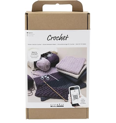 Creativ Company Crochet Starter Craft Set - Perfect Complete Set for Beginners to Learn Crochet Creativ Company Crochet Starter Craft Set - Perfect Complete Set for Beginners to Learn Crochet von Creotime