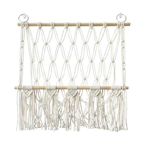 Creperture Stofftier Spielzeug Organizer Netz Kinderzimmer Wandbehang Dekoration Boho Makramee Aufbewahrung Hängematte Aufbewahrung Spielzeughalter für Kinder, Spielzimmer, Schlafzimmer, B von Creperture