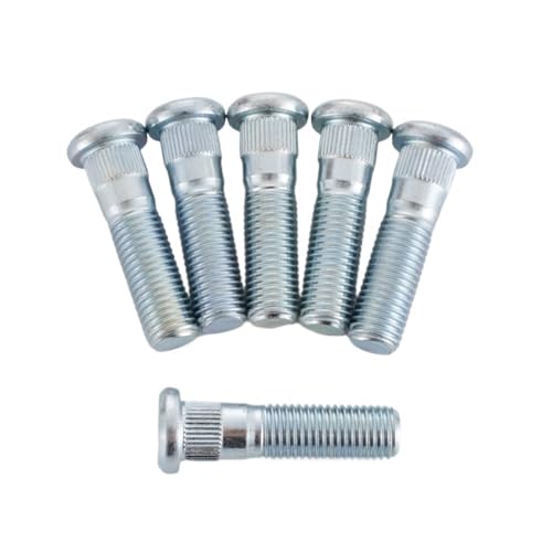 Alufelge Radbolzen Satz,Radschraube 10 Stück Auto-Radschrauben M12x1,5 49mm/43mm Länge 12x 1,5mm Radbolzen Und Ein 12,3mm(43mm Length 10pcs) von Crepundia