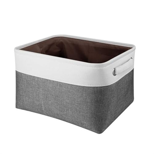 Crepundia Folding Fabric Storage Cube Organizer, Faltbare Aufbewahrungsbox Mit Seilgriff, Große Kapazität Für Taschen Snacks Spielzeug Haushalt(A) von Crepundia