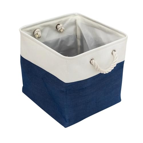 Crepundia Folding Fabric Storage Cube Organizer, Faltbarer Stoff Aufbewahrungswürfel 33cm Organizer Mit Griffen Aufbewahrungsbox Spielzeug Kleidung(A5 33cm) von Crepundia