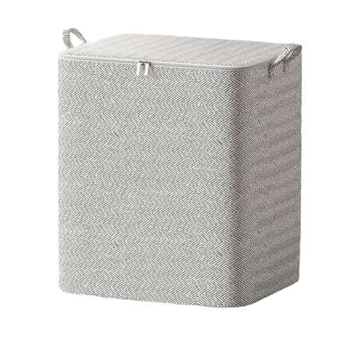 Crepundia Folding Fabric Storage Cube Organizer, Würfel Aufbewahrungsbox Mit Griff, Stapelbar, Großes Fassungsvermögen Für Kleidung Und Haushaltsschrank(220L) von Crepundia