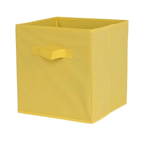Crepundia Folding Fabric Storage Cube Organizer, Würfel-faltbare Stoff-Aufbewahrungsbox, Kleidungs-Aufbewahrungsbehälter For Spielzeug, Organizer, Körbe Büro, Schrankregal(02B 10.6x10.6x11 in) von Crepundia