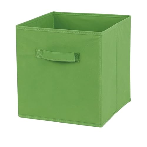 Crepundia Folding Fabric Storage Cube Organizer, Würfel-faltbare Stoff-Aufbewahrungsbox, Kleidungs-Aufbewahrungsbehälter For Spielzeug, Organizer, Körbe Büro, Schrankregal(03A 10.6x10.6x11 in) von Crepundia